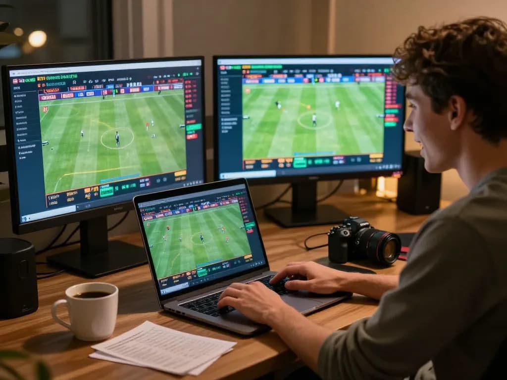 Placing bets in an exciting online sports betting session with go999 platform on screen.