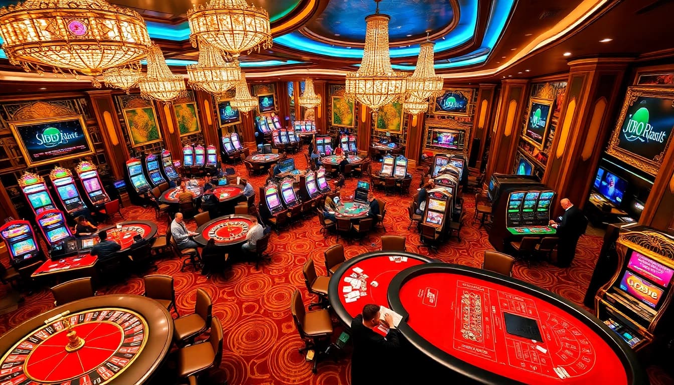 Experience the thrill of JBO in a vibrant casino setting filled with gaming excitement.