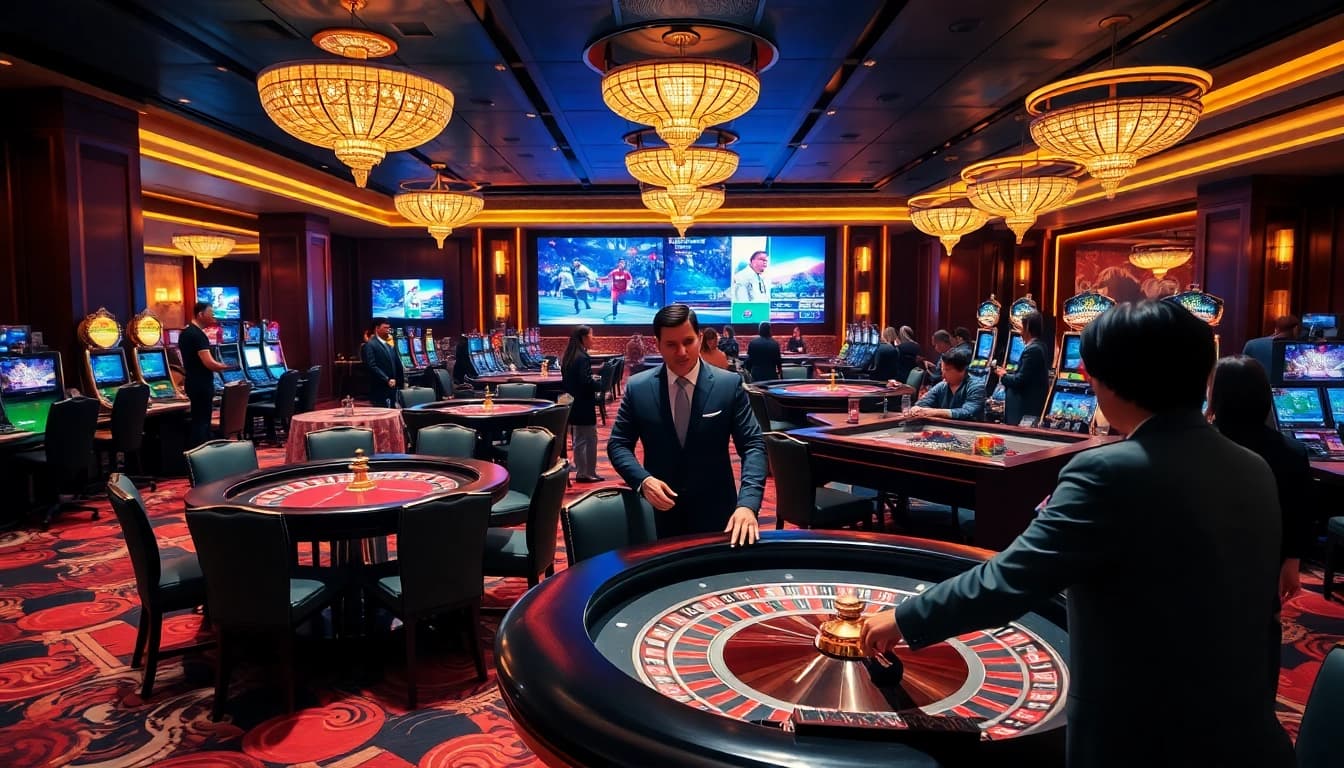 Experience thrilling gambling at lương sơn casino with stylish games and vibrant atmosphere.
