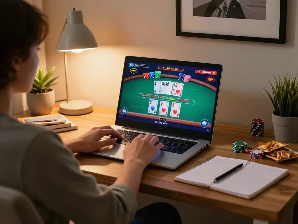 Play strategic online blackjack at lc88pro with a cozy gaming setup and live dealer.
