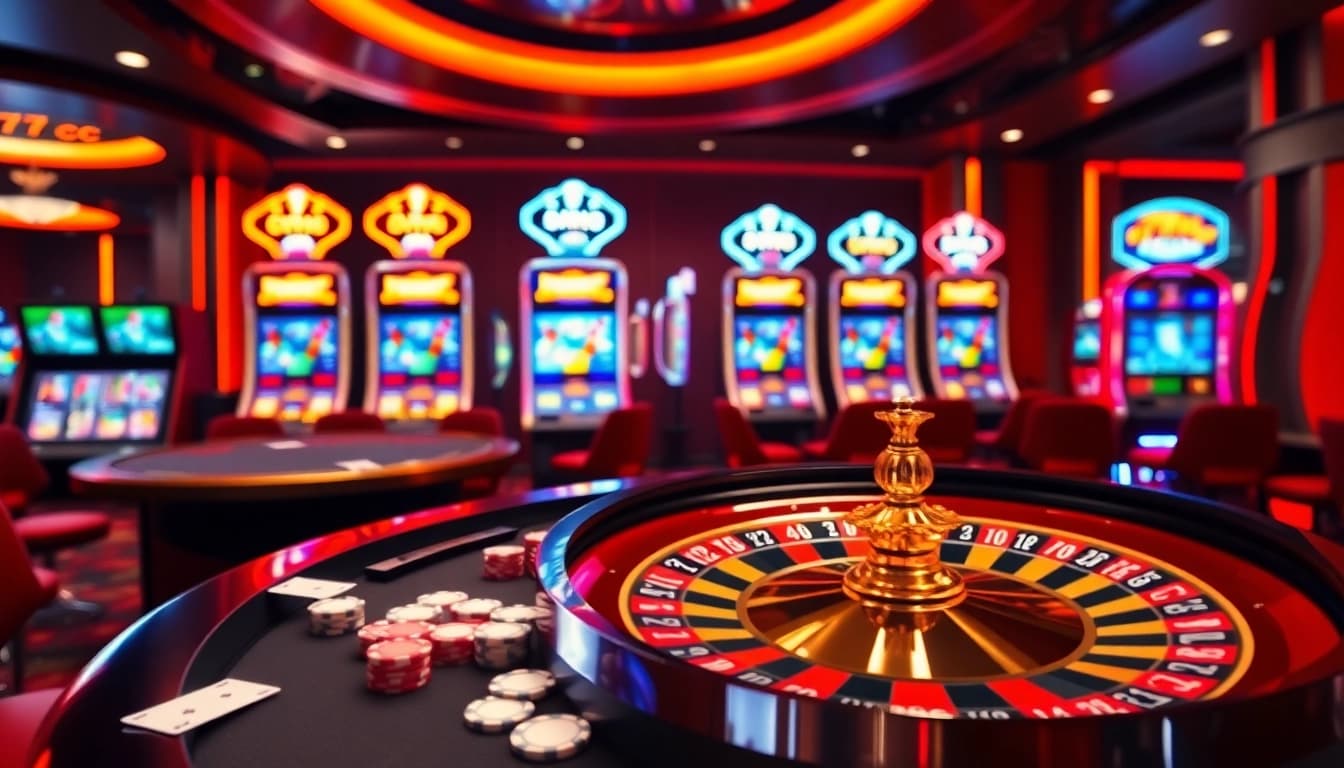 Experience the thrill of winning at 77ball cc with vibrant casino gaming action.