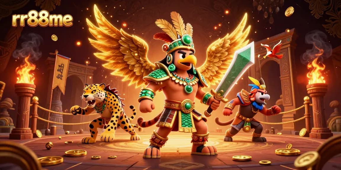 Engage with rr88me and experience thrilling online gambling adventures in a vibrant 3D casino setting.