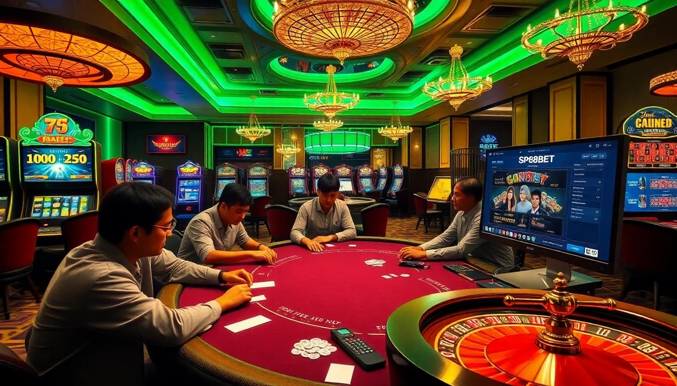 Experience the excitement of gambling with SP8BET's engaging online interface and high-stakes action.