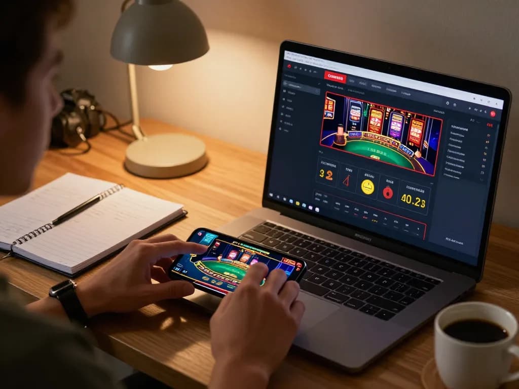 Player engaging in online casino gaming at https://9bet9.in.net showing strategic gameplay with live dealer.