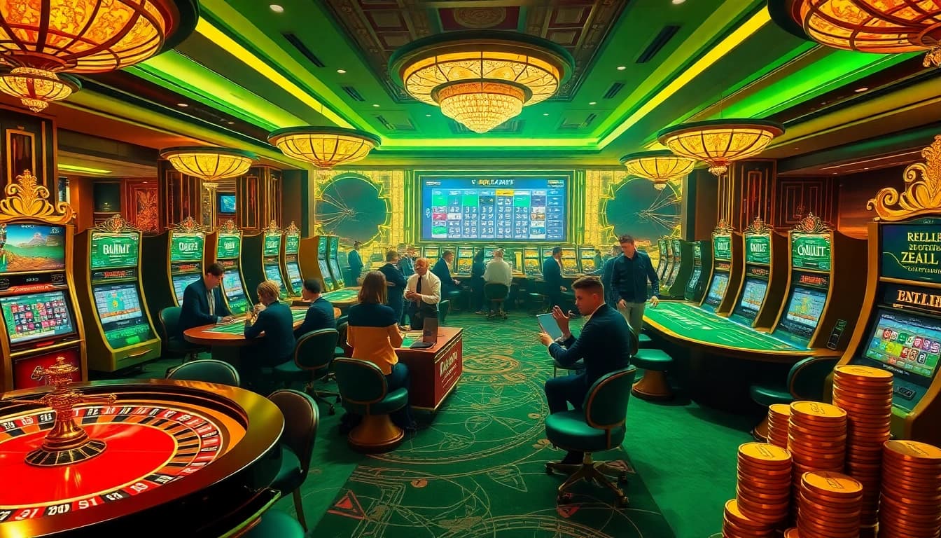 Players enjoy roulette and slots at a vibrant casino, featuring https://88clbs.in.net/ for a thrilling experience.