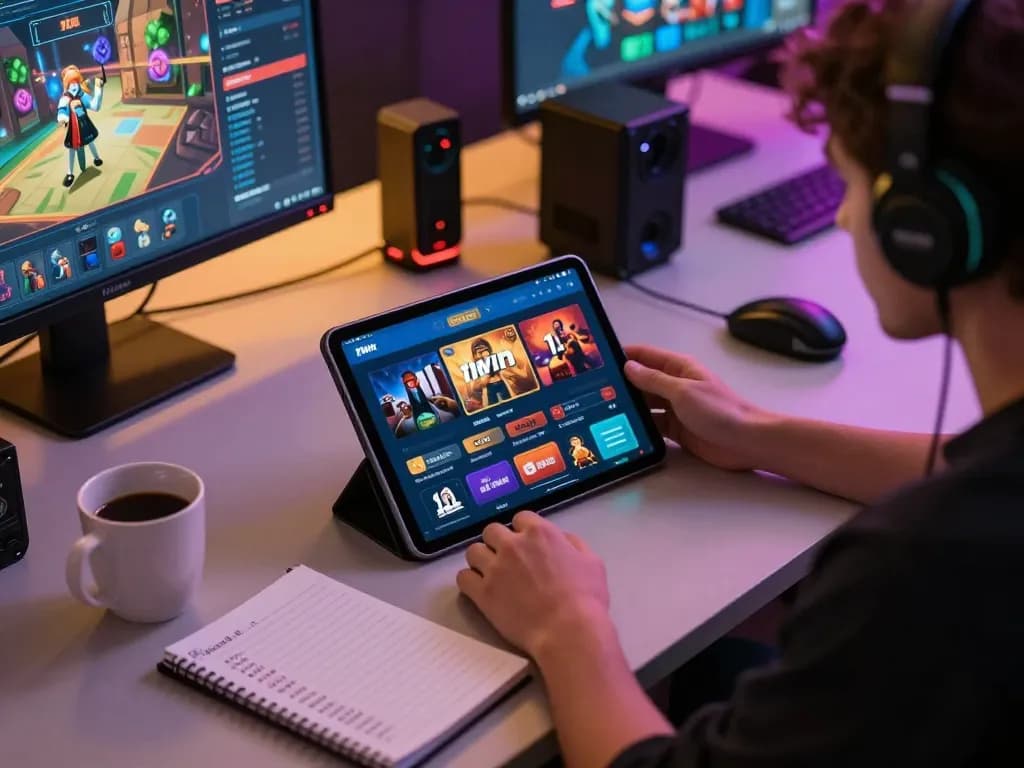 Play engaging games on the 11win app in a cozy home gaming setup.