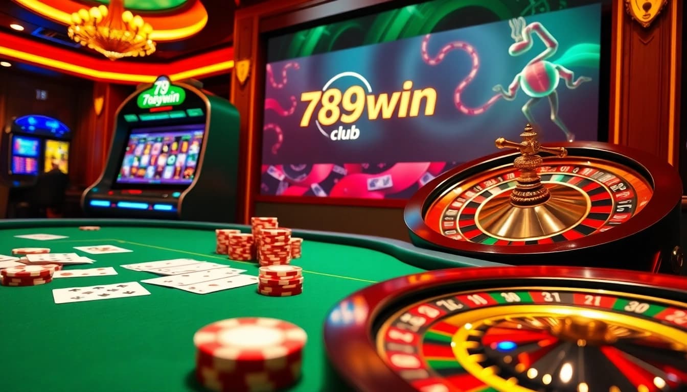 Engaging scene of gamblers at a luxurious poker table showcasing the excitement of the 789win club.