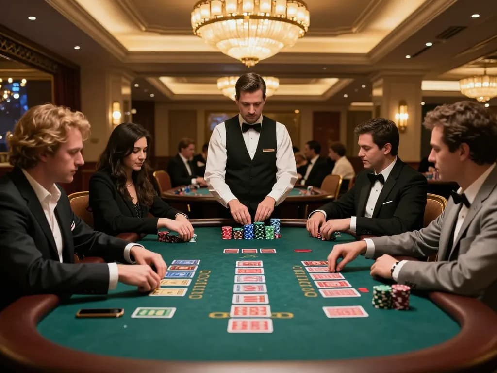 Experience high-stakes gameplay at nhà cái 13WIN blackjack table with engaging atmosphere and professional dealer.