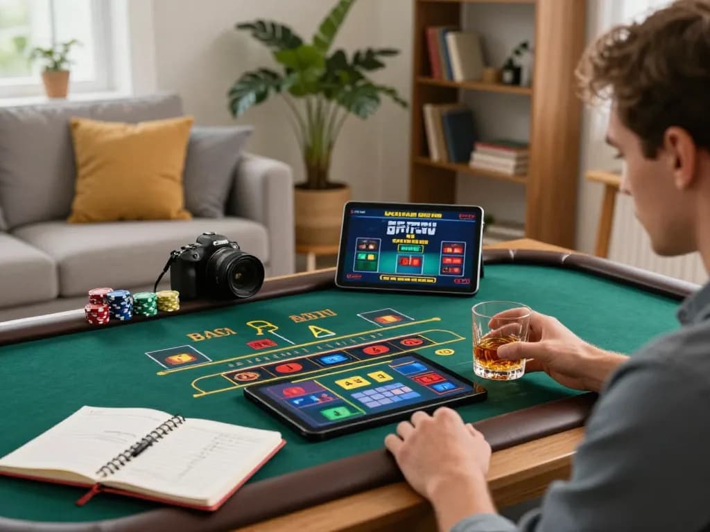 Engaging in online gaming on https://max88sss.com/ in a cozy home environment, highlighting strategic betting.