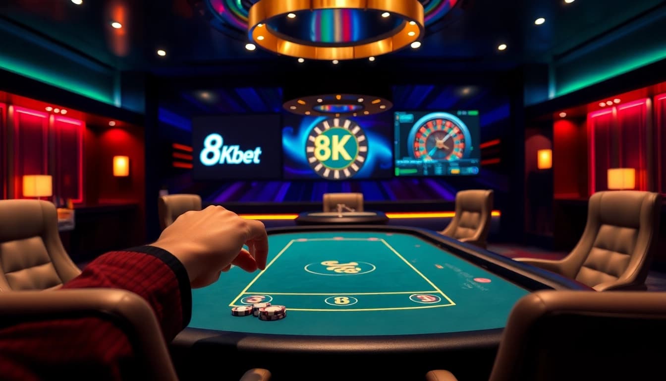 Experience thrilling online gaming at https://8kbet.town/, where vibrant poker action meets top-notch casino design.