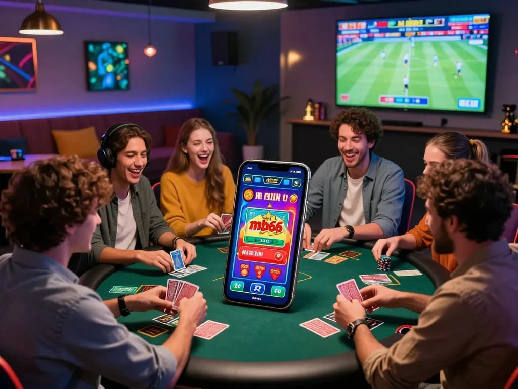Discover the thrilling mb66 link experience in a lively online gambling setting.
