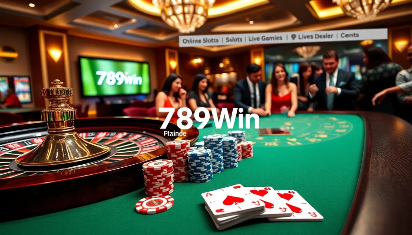 Experience luxury in gambling with 789Win's vibrant casino scene including roulette and poker.