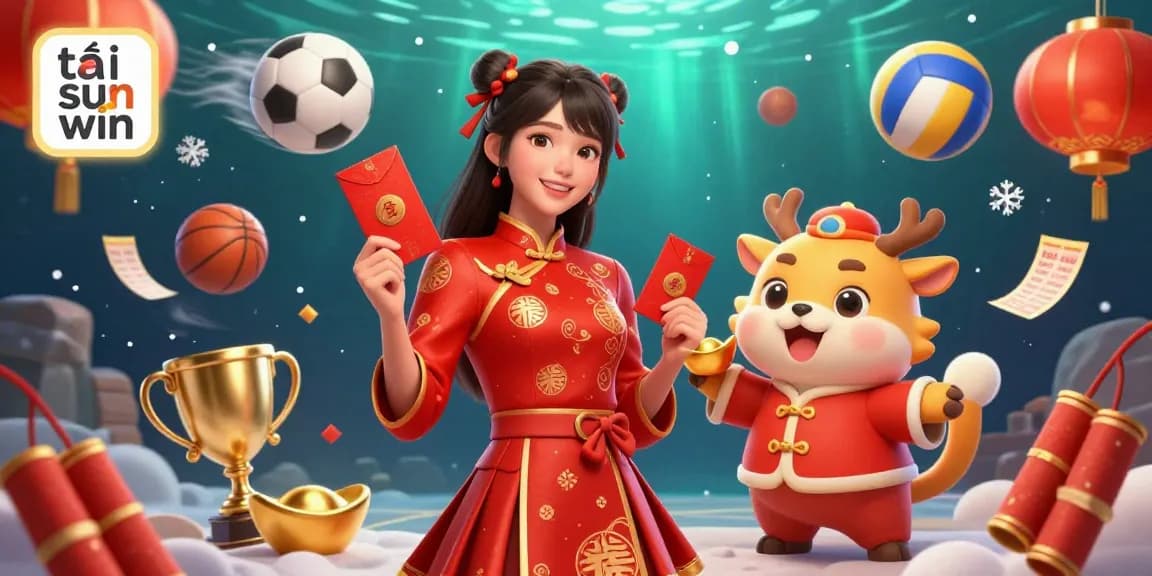 Engage in thrilling gameplay with tải sun win as you explore vibrant casino elements and festive characters.