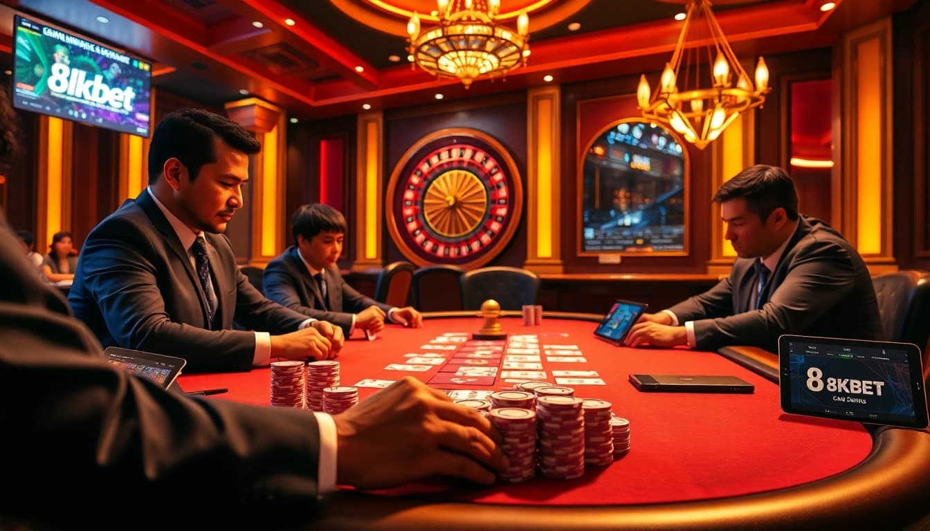 Experience top-tier gaming excitement at 8KBET TOP with intense poker action and winning moments.
