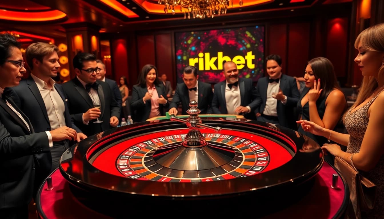 Experience the excitement of rikbet with luxurious casino tables and vibrant gameplay.