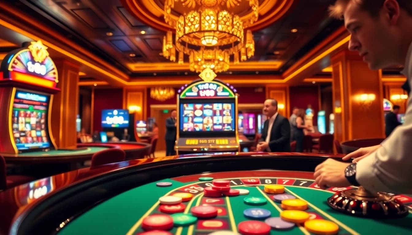 Experience thrilling gameplay at tr88 casino with colorful chips and intense roulette action.