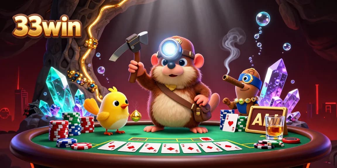 Experience thrilling gameplay at 33win with vibrant poker action and dynamic treasure hunting!