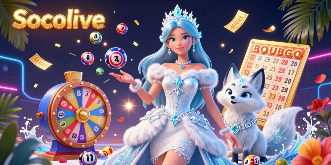 Socolive offers thrilling gameplay with dynamic lottery balls, captivating bingo cards, and enchanting characters.