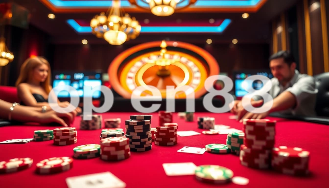 Experience thrilling gameplay at open88 with vibrant casino tables and engaging players.