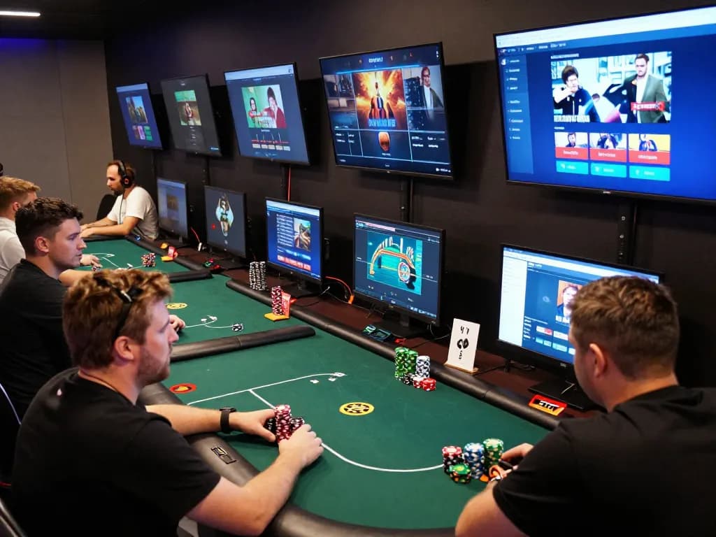 Play poker on the 577F online platform with friends in an engaging virtual setting.