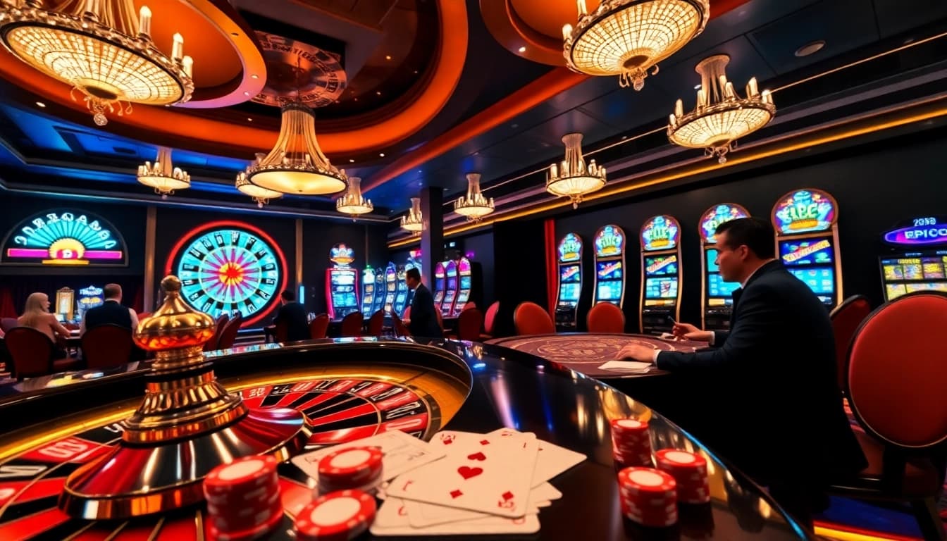 Experience RR88.com excitement with vibrant casino action featuring poker chips and roulette.
