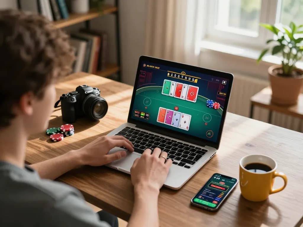 Engaging online gaming session featuring Sunwin's poker interface, showcasing strategy and excitement.