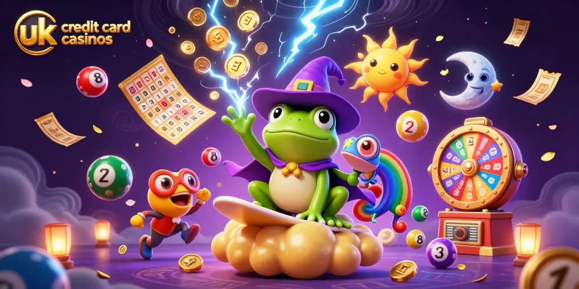 Experience the excitement of uk credit card casinos with vibrant, dynamic 3D elements and playful characters.