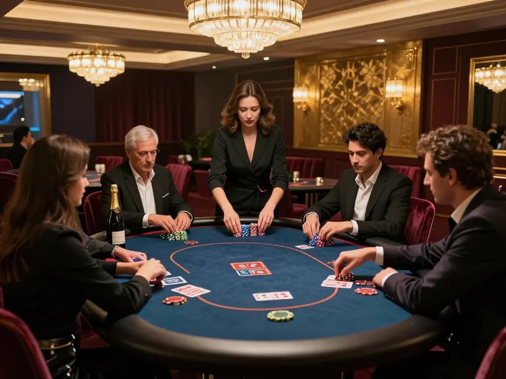 Experience high-stakes poker action at 88CLUB in a luxurious VIP gaming area.