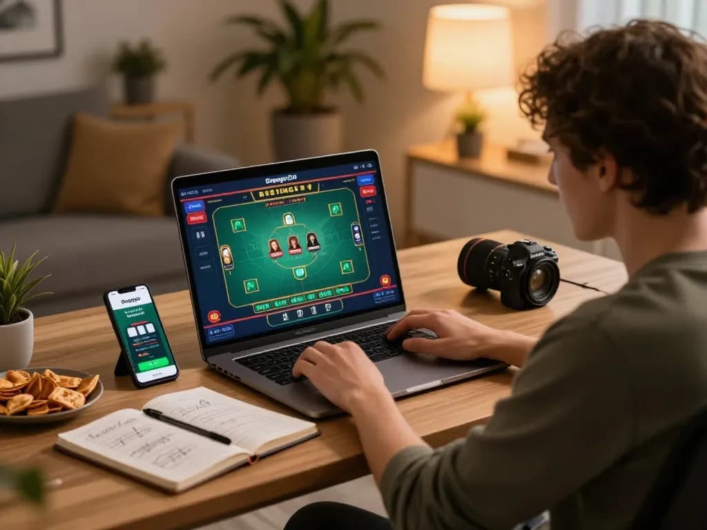 Experience the excitement of live dealer gaming on dagago while enjoying a cozy, engaging home setup.