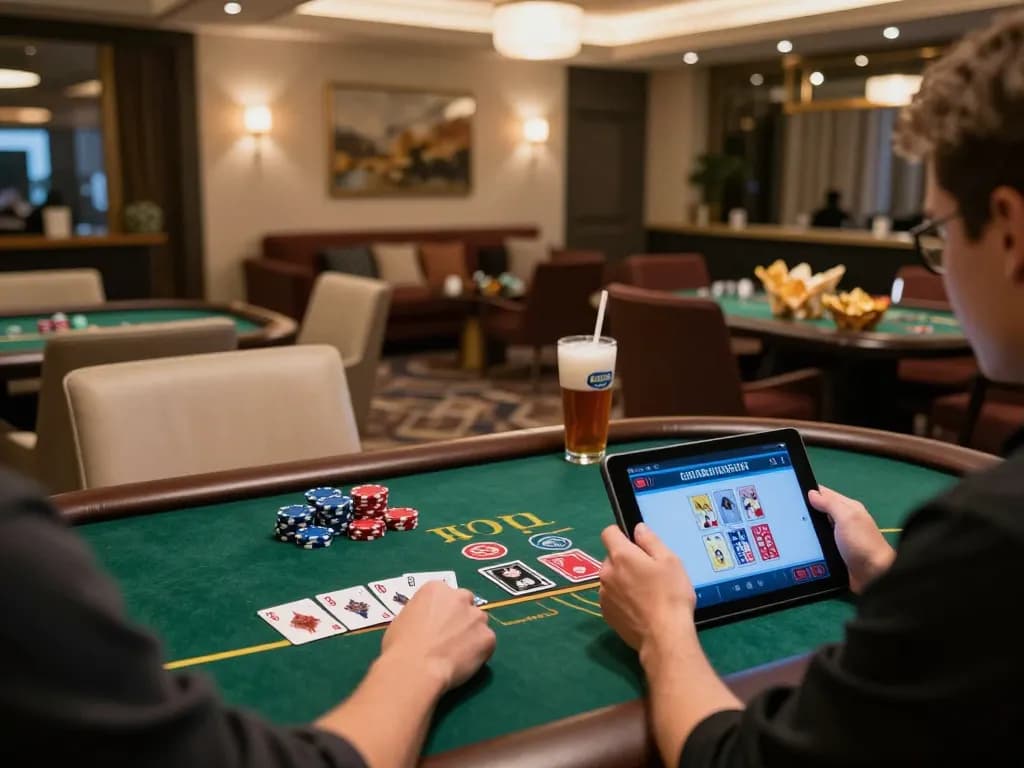 GG88 user placing a bet at an online blackjack table with vibrant graphics and strategic gameplay.