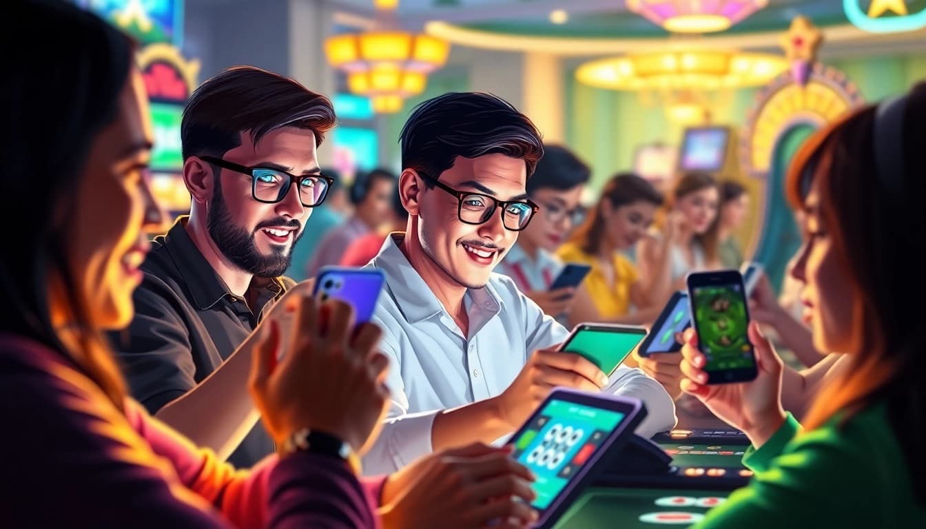 Exciting online gaming experience at go-88.us.com with diverse players enjoying slots and card games.