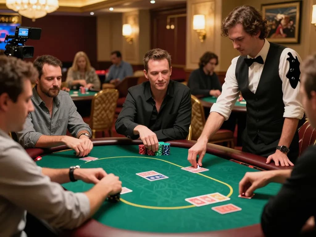 Go 88 players competing in an exciting poker game, showcasing strategic gameplay and luxury casino atmosphere.