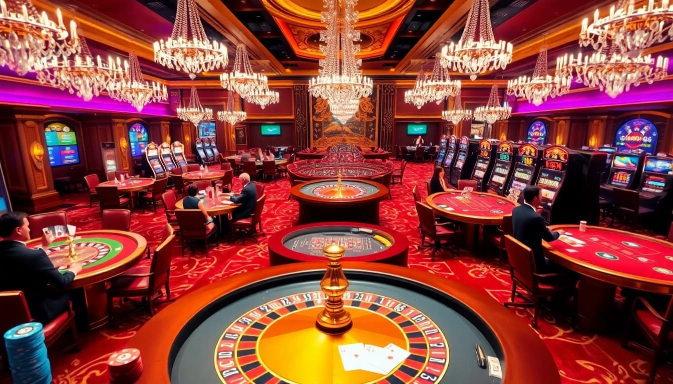 Experience the excitement at 68VIP Casino with players enjoying thrilling roulette and slot games.