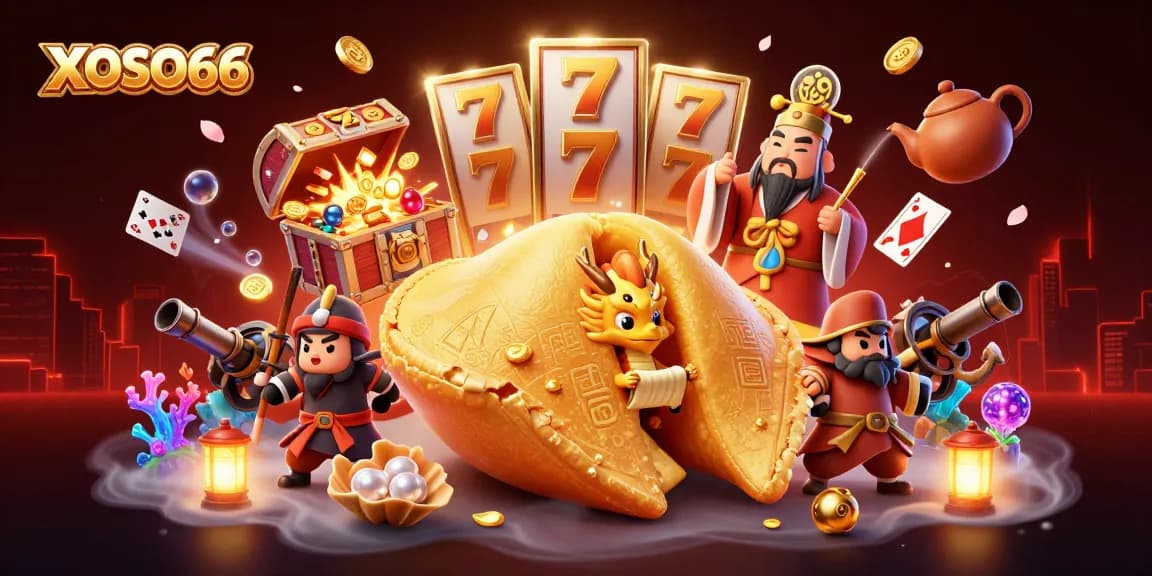 Experience the thrilling fun of XOSO66 as you engage with vibrant slot games amidst a captivating casino scene.
