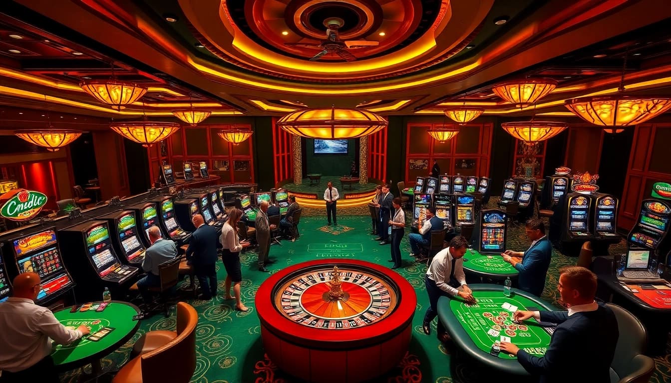 Engaged players enjoying vibrant casino games at https://du88.sbs/, showcasing excitement and luxury.