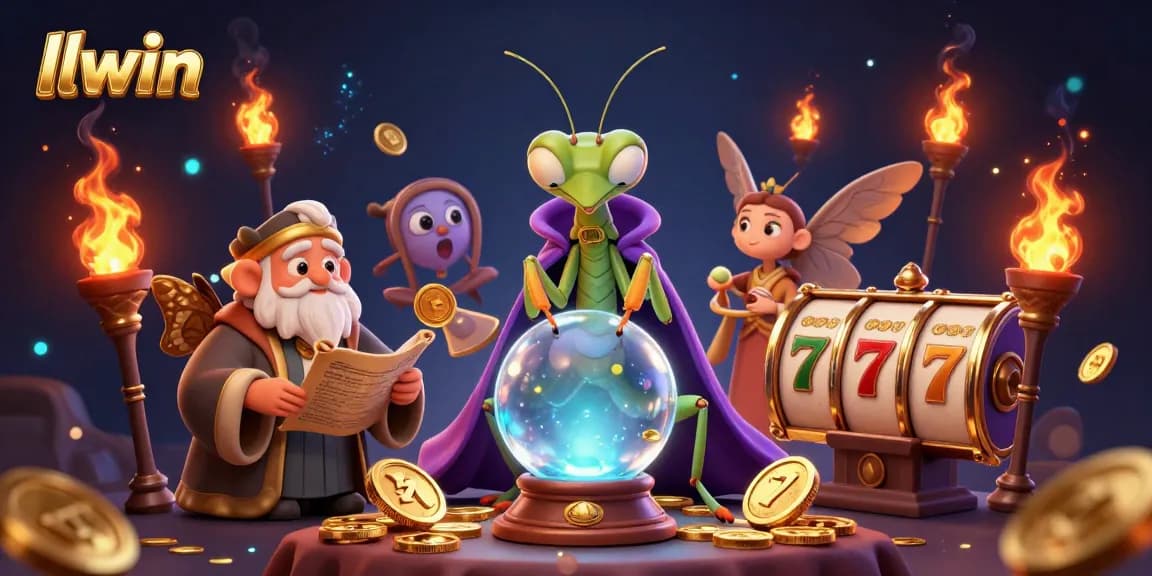 Engage with llwin's thrilling slots and jackpot features in an enchanting casino scene.