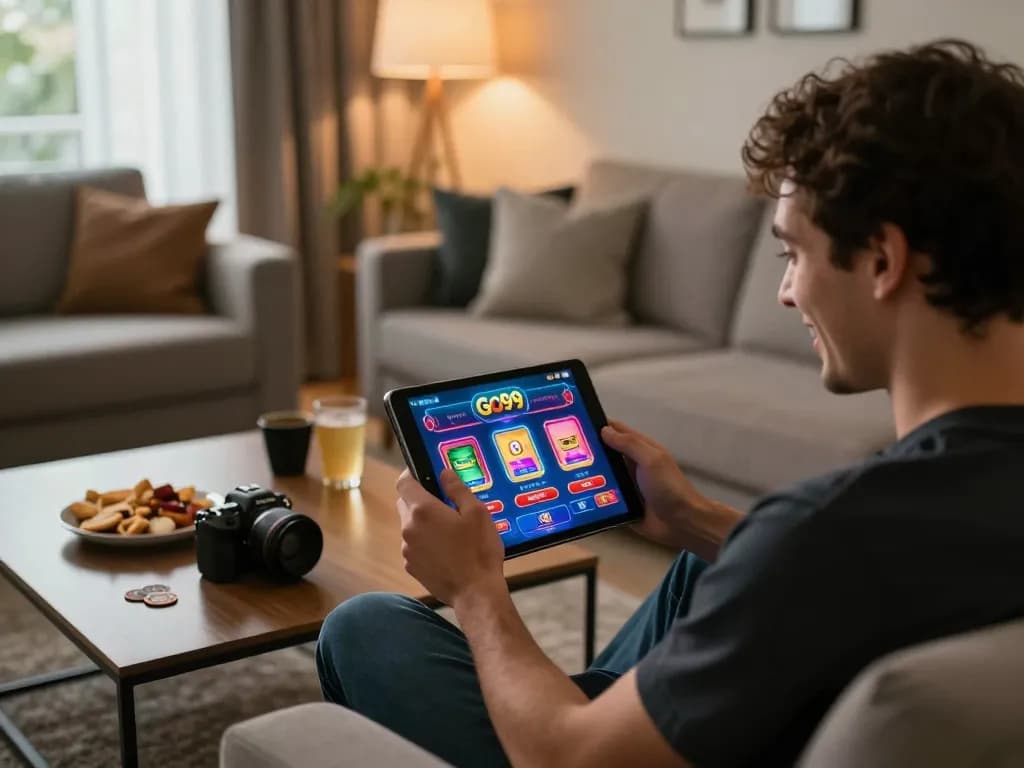 Engaging gameplay on the Go99 casino app highlights home gaming excitement.