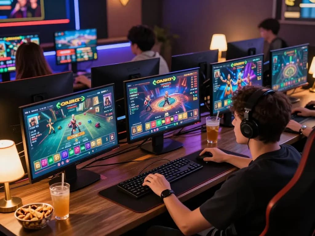Player engaging in online gambling on onbet casino platform, showcasing exciting gameplay.