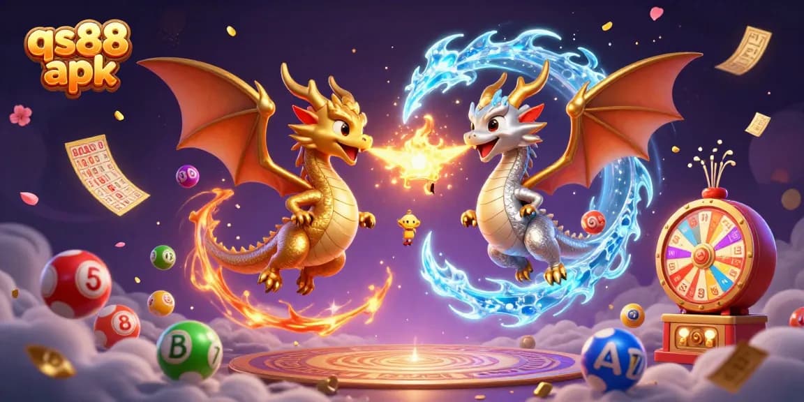 Unleash your luck with the vibrant world of qs88 apk in a dynamic lottery-themed illustration.