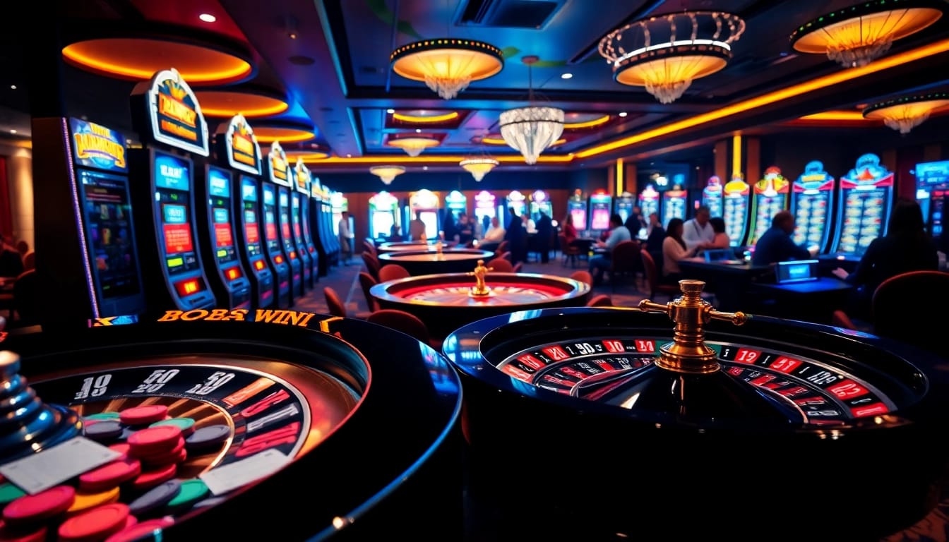 Players enjoying the excitement of casino games at KK55, with colorful betting elements present.