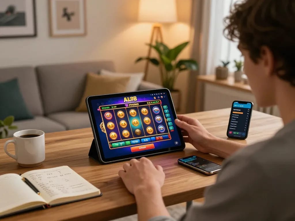 Engaging gameplay on ALO8 STUDIO mobile casino app illustrates strategic online betting.