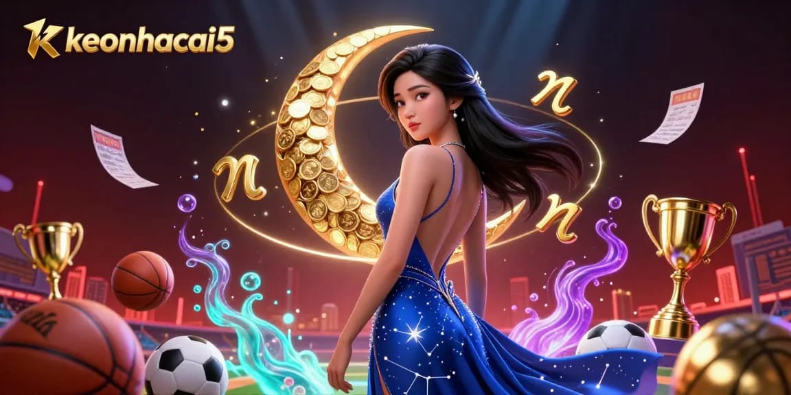 Bet on exciting games at keonhacai5 with elegant visuals and dynamic sports betting elements.