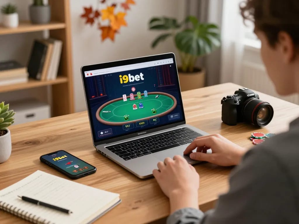 Experience strategic play on i9bet with intense poker gameplay in a cozy home environment.