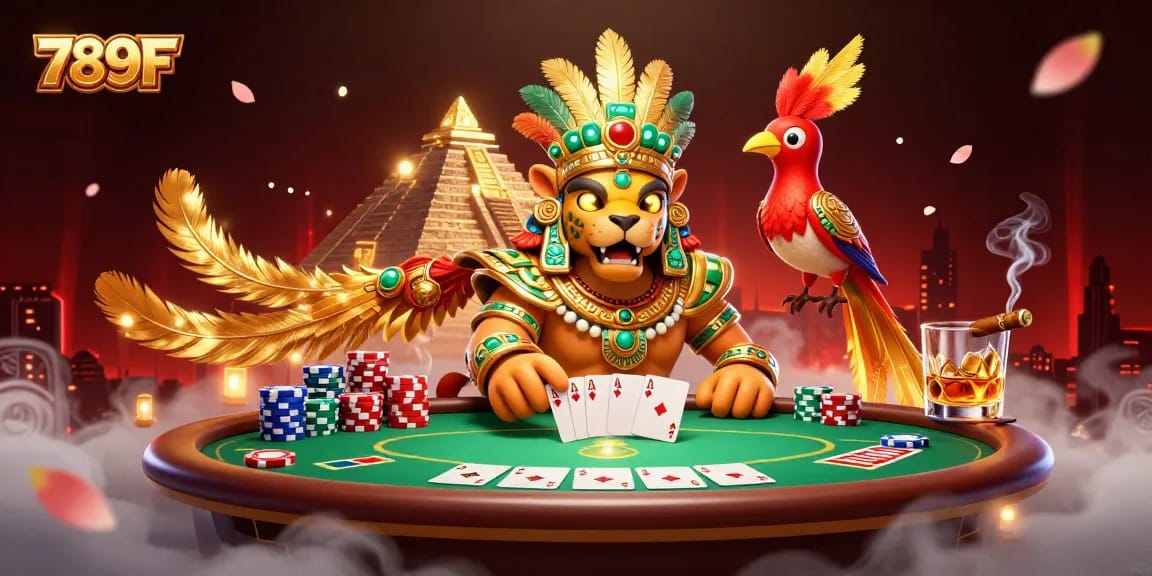 Experience thrilling gameplay at 789F with immersive poker scenes and vibrant casino elements.