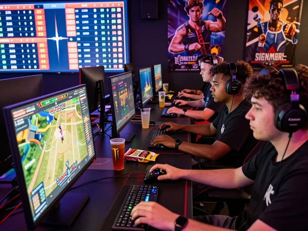Exciting online gaming atmosphere at 789p com, players engaged in casino games.