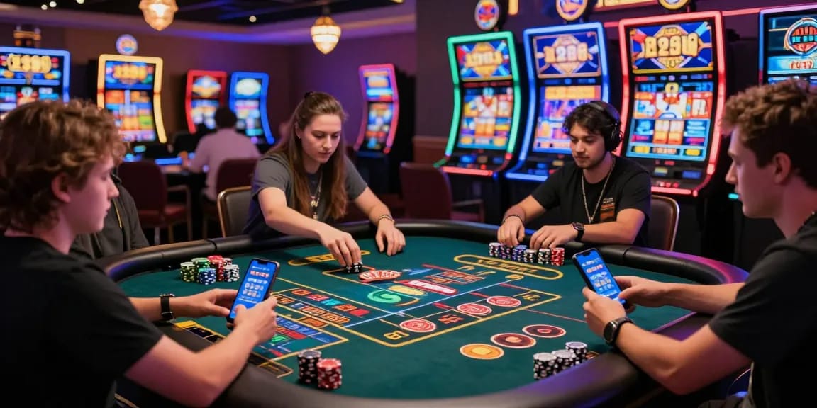 Exciting online gaming scene where players tải 123b app for mobile betting.