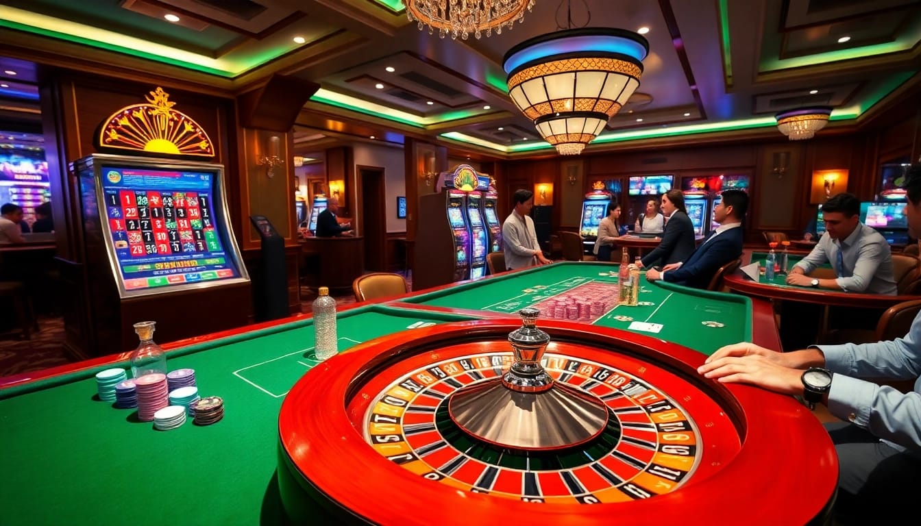 Experience the excitement at trang chủ 8kbet with luxurious casino games and vibrant roulette tables.