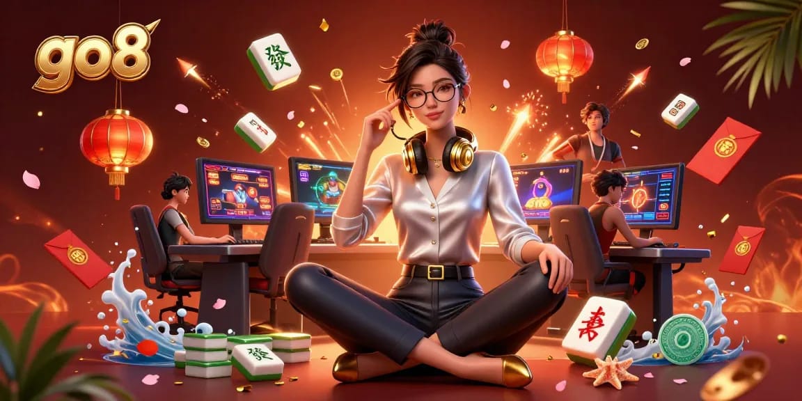 Win big with the go8 casino platform, featuring vibrant gaming elements and dynamic visuals.