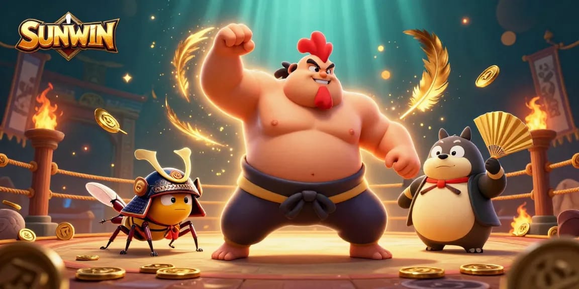 SUNWIN features exciting casino action with vibrant characters and a dynamic betting arena.