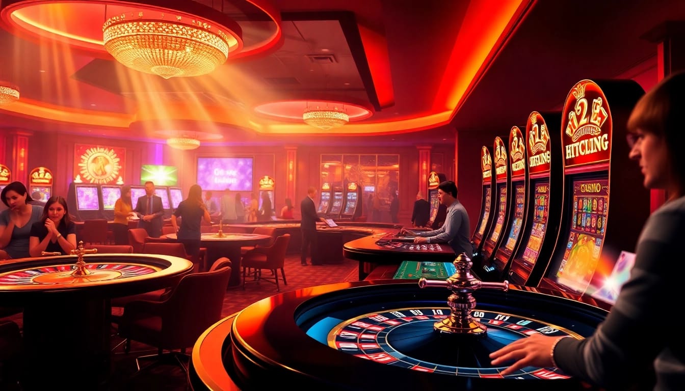 Players enjoying a thrilling gaming experience at HitClub's virtual casino.